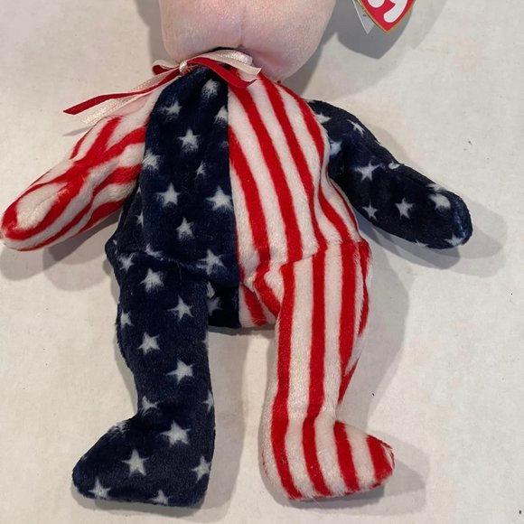 1999 TY Beanie Baby - SPANGLE the Bear (Pink Head Version) WITH ERRORS - Picture 3 of 10